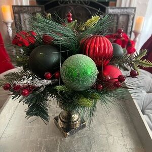 Michaels Christmas Floral Ornament Arrangement
